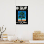 Okinawa Toerisme Vintage Poster (Keuken)