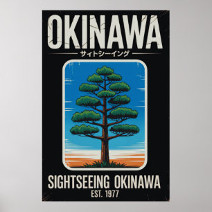 Okinawa Toerisme Vintage  Poster