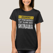 Okinawa Waarschuwing Dames T-shirt (Voorkant)