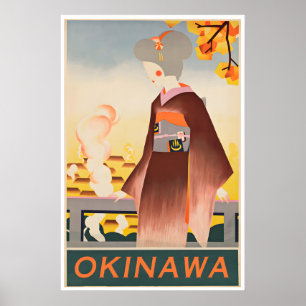 Okinawa Wandkunst Vintage Reisposter Japans Poster