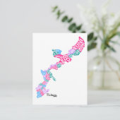 OKINAWA wel. ポ ス カ ー ド Briefkaart (Staand voorkant)