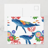 okinawan bingata briefkaarten stijlpatroon (Voorkant / Achterkant)