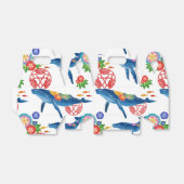 Okinawan Bingata stijl patroon gunst doos Bedankdoosjes (Uitgevouwen)