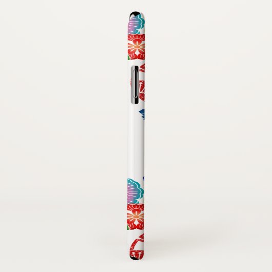 okinawan bingata stijlpatroonkunst Case-Mate iPhone case (Achterkant / rechts)