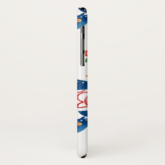 okinawan bingata stijlpatroonkunst Case-Mate iPhone case (Achterkant/links)