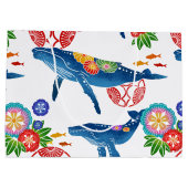 okinawan bingata stijlpatroonkunsttas groot cadeauzakje (Achterkant)