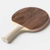 Okkernoot hout tafeltennisbatje (Voorkant Gekanteld)