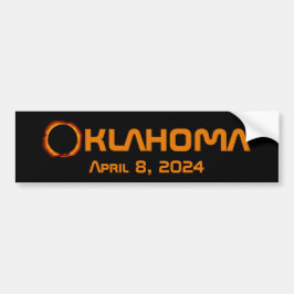 Oklahoma 2024 Totale zonsverduistering Bumpersticker