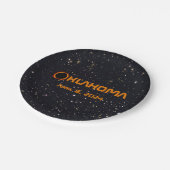 Oklahoma 2024 Totale zonsverduistering Papieren Bordje (Gekanteld)