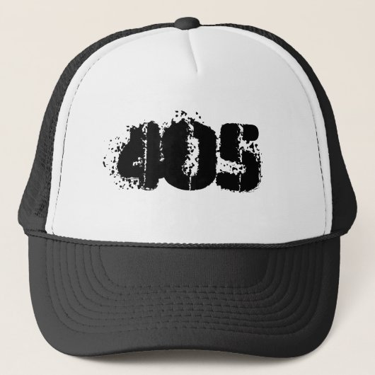 Oklahoma 405 code gebied. trucker pet (Voorkant)