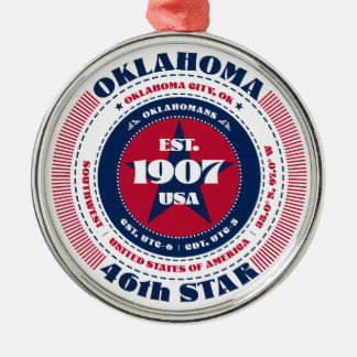 Oklahoma 46e Staat Kerst Ornament