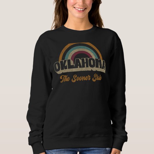 Oklahoma 70s 80s 90s Retro Slogan Design Trui (Voorkant)