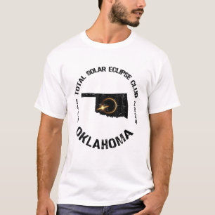Oklahoma American Total Solar Eclipse Retro State T-shirt