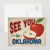 Oklahoma Apple - Vintage Travel Briefkaart (Voorkant / Achterkant)