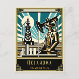 Oklahoma | Art. Deco Briefkaart