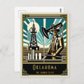 Oklahoma | Art. Deco Briefkaart (Voorkant / Achterkant)