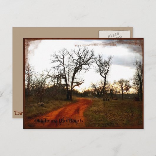 Oklahoma Back Roads Briefkaart (Voorkant / Achterkant)