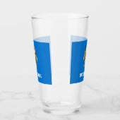 OKLAHOMA BEER GLASS GLAS (Links)