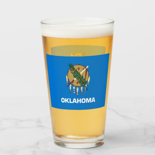 OKLAHOMA BEER GLASS GLAS (Voorkant gevuld)