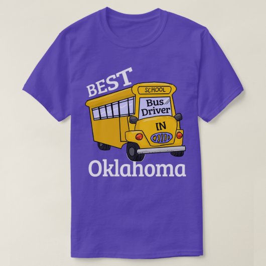 Oklahoma Best School Bus Driver T-shirt (Design voorkant)