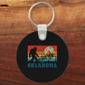 Oklahoma Bigfoot gebergte Hiking Camping Sleutelhanger (Voorkant)