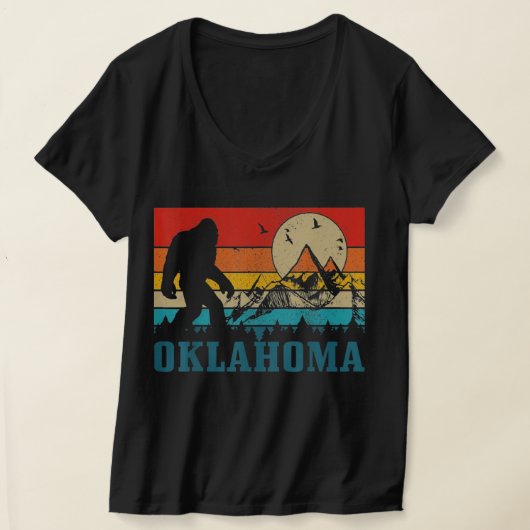 Oklahoma Bigfoot Mountains Hiking T-shirt (Laagn)