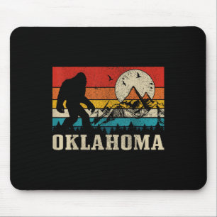 Oklahoma Bigfoot Vintage Bergen Wandelen Kamperen Muismat