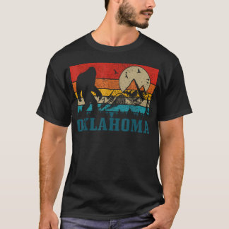 Oklahoma Bigfoot Vintage Bergen Wandelen T-shirt