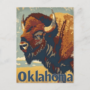 Oklahoma Bison Vintage Briefkaart