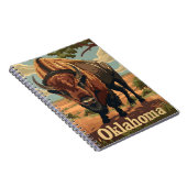 Oklahoma Bison Vintage Notitieboek (Rechterzijde)