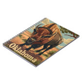 Oklahoma Bison Vintage Notitieboek (Linkerzijde)