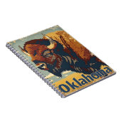 Oklahoma Bison Vintage Notitieboek (Rechterzijde)