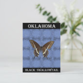 Oklahoma Black Swallowtail Butterfly Briefkaart (Staand voorkant)