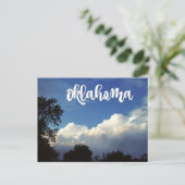 Oklahoma Blue Sky Met Wolken Briefkaart (Staand voorkant)