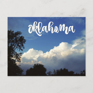 Oklahoma Blue Sky Met Wolken Briefkaart