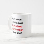 oklahoma brandweerman, geweldige koffiemok (Voorkant links)