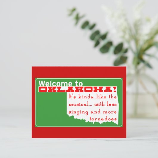 Oklahoma Briefkaart (Staand voorkant)