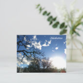 Oklahoma Briefkaart Blue Skies 1 (Staand voorkant)