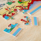 Oklahoma Briefkaart Kaart Jigsaw Puzzle Legpuzzel (Zijkant)