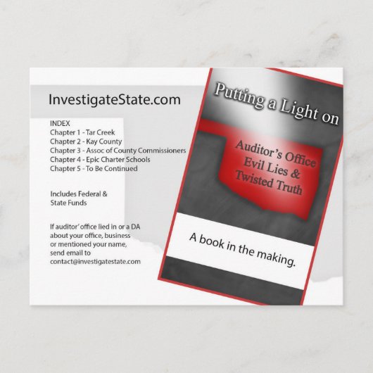 Oklahoma briefkaart politiek (Voorkant)