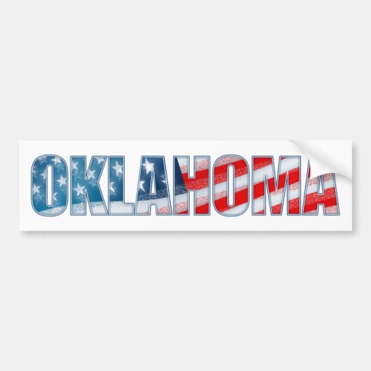 Oklahoma Bumpersticker (Voorkant)