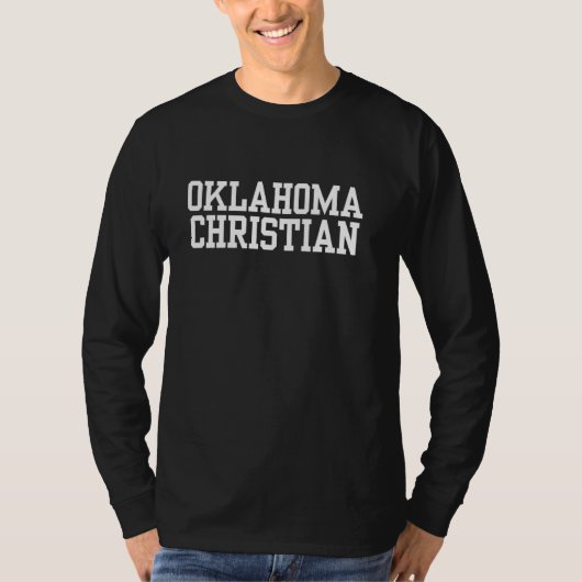 Oklahoma Christelijke Universiteit Premium Collegi T-shirt (Voorkant)