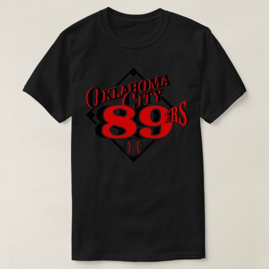  Oklahoma City 89ers Baseba T-shirt (Design voorkant)