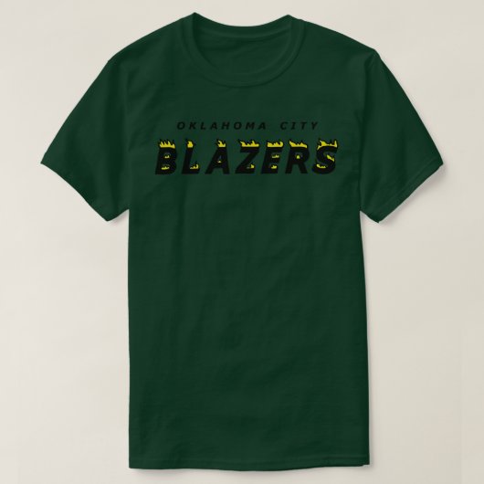 Oklahoma City Blazers logo T-shirt (Design voorkant)