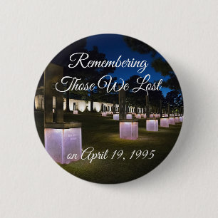 Oklahoma City Bombing Remembrance Button