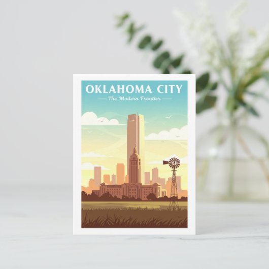  Oklahoma City Briefkaart (Staand voorkant)