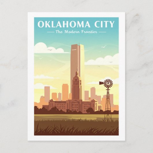  Oklahoma City Briefkaart (Voorkant)