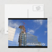Oklahoma City, Devon Tower Construction Briefkaart (Voorkant / Achterkant)