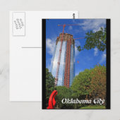 Oklahoma City, Devon Tower Construction Briefkaart (Voorkant / Achterkant)