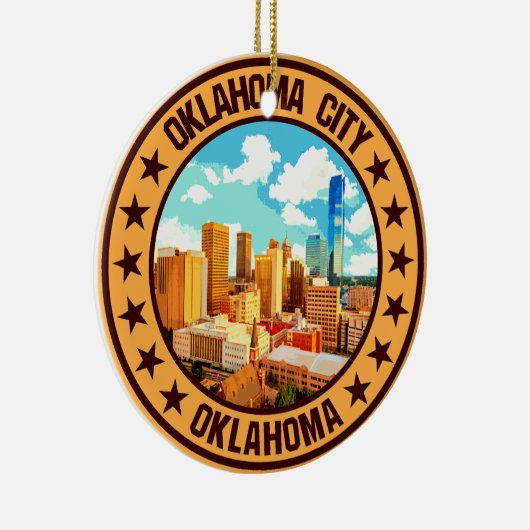 Oklahoma City Keramisch Ornament (Rechts)